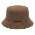 Chapeau bob taille unique en textile marron style décontracté