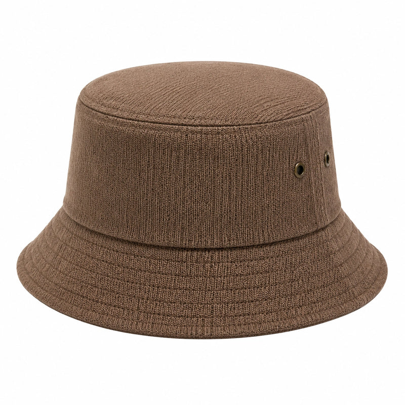 Chapeau bob taille unique en textile marron style décontracté