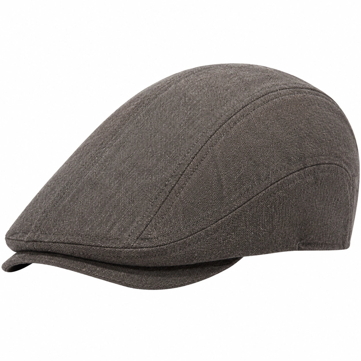 Casquette plate taille unique textile marron style classique