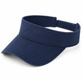 Visière de sport taille unique textile bleu marine réglable