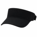 Visière de sport taille unique en textile mesh noir réglable